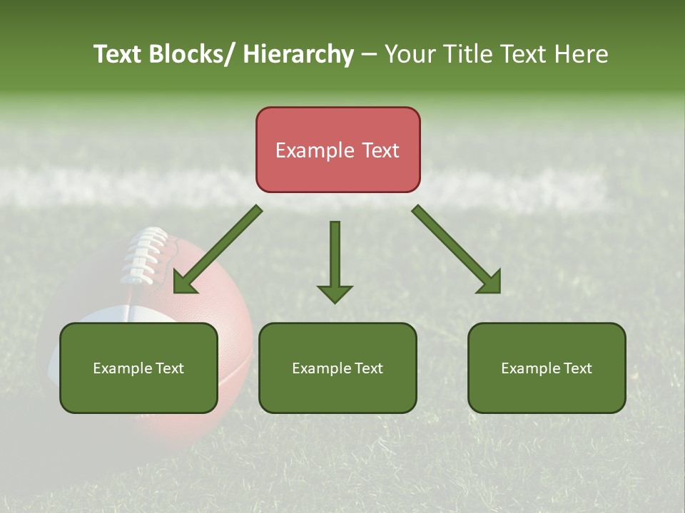A Football Sitting On Top Of A Lush Green Field PowerPoint Template