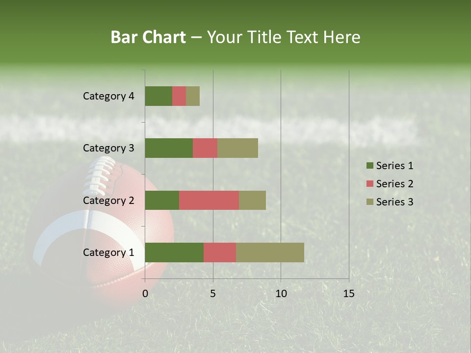 A Football Sitting On Top Of A Lush Green Field PowerPoint Template