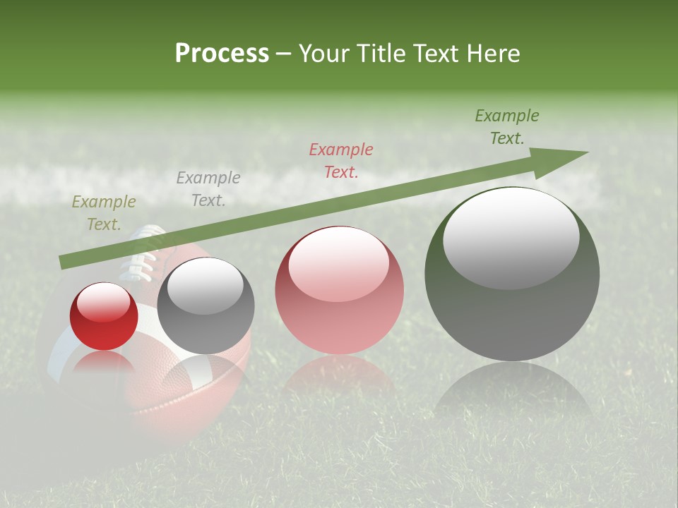 A Football Sitting On Top Of A Lush Green Field PowerPoint Template