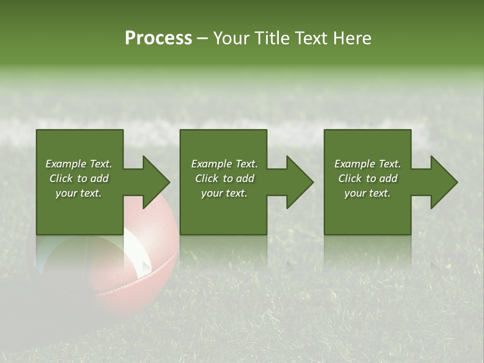A Football Sitting On Top Of A Lush Green Field PowerPoint Template