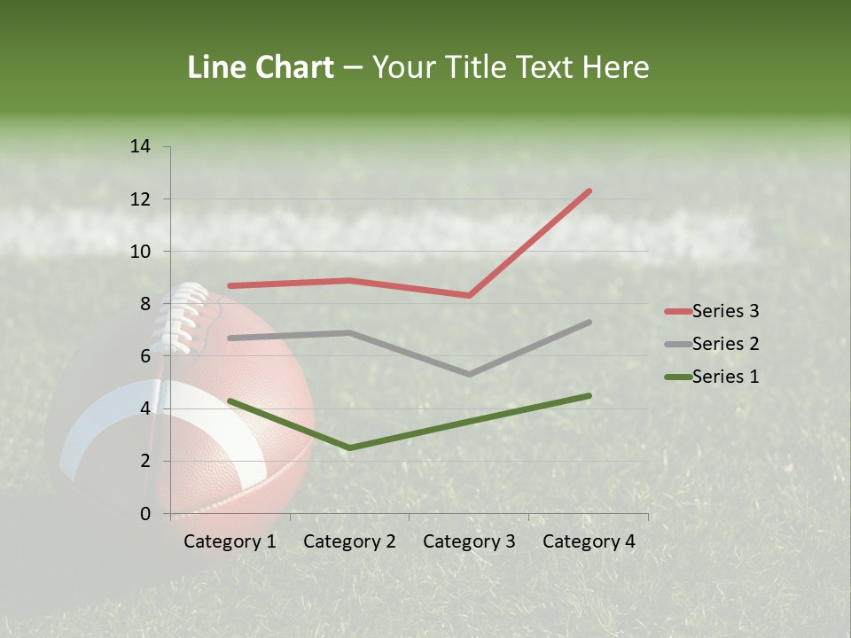 A Football Sitting On Top Of A Lush Green Field PowerPoint Template