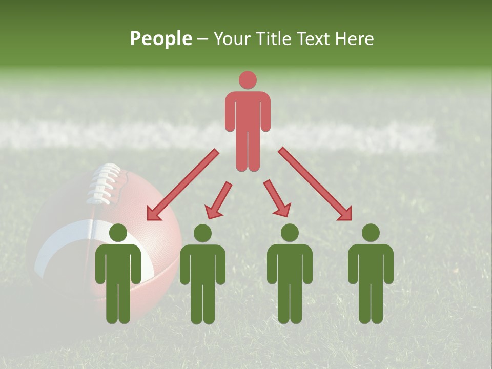 A Football Sitting On Top Of A Lush Green Field PowerPoint Template