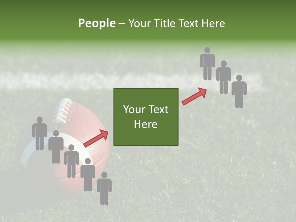 A Football Sitting On Top Of A Lush Green Field PowerPoint Template