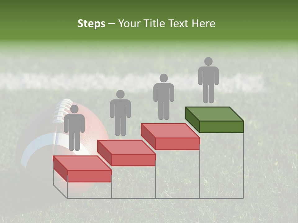 A Football Sitting On Top Of A Lush Green Field PowerPoint Template