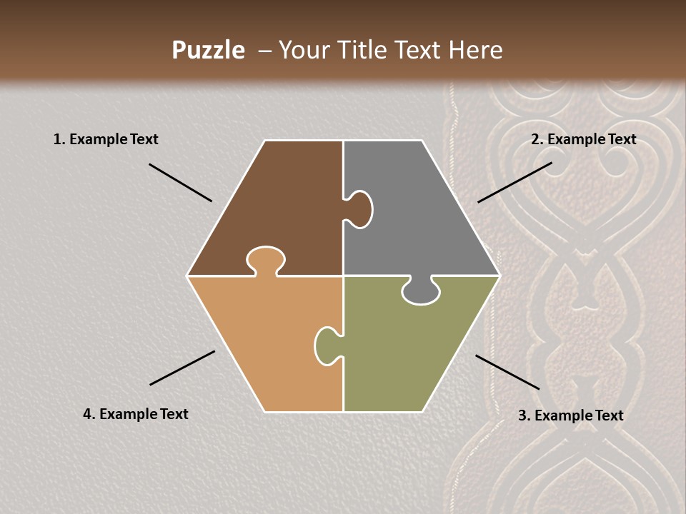 A Brown And Black Leather Texture Powerpoint Presentation PowerPoint Template