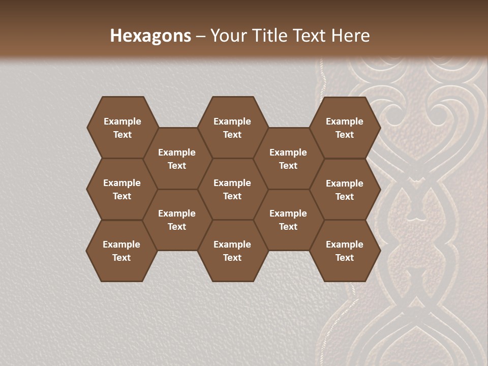 A Brown And Black Leather Texture Powerpoint Presentation PowerPoint Template