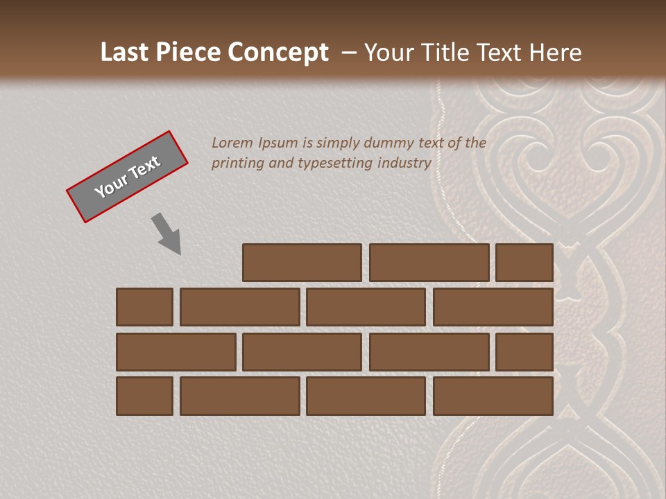 A Brown And Black Leather Texture Powerpoint Presentation PowerPoint Template
