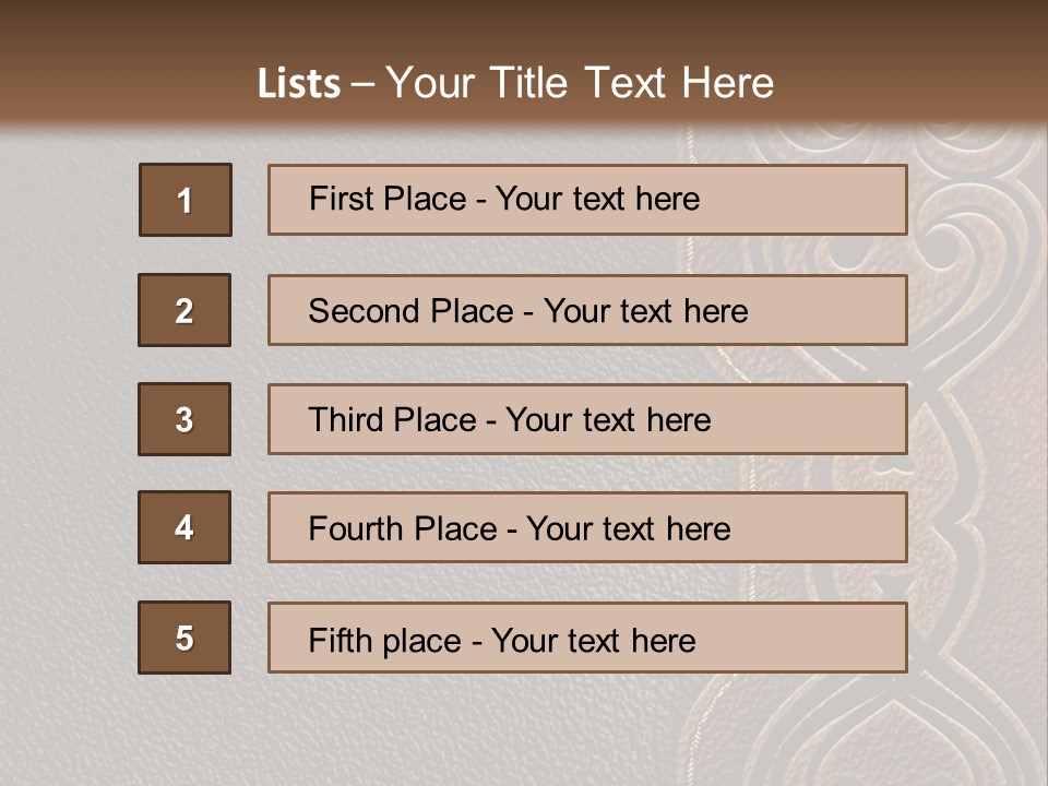 A Brown And Black Leather Texture Powerpoint Presentation PowerPoint Template