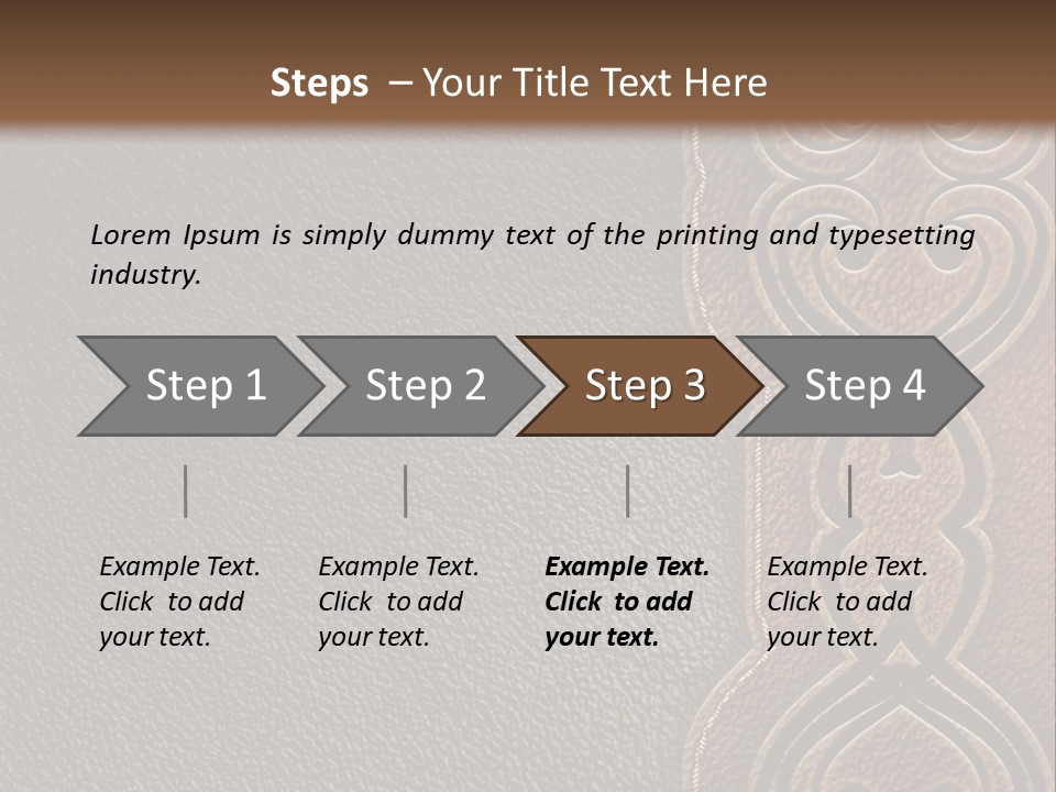 A Brown And Black Leather Texture Powerpoint Presentation PowerPoint Template