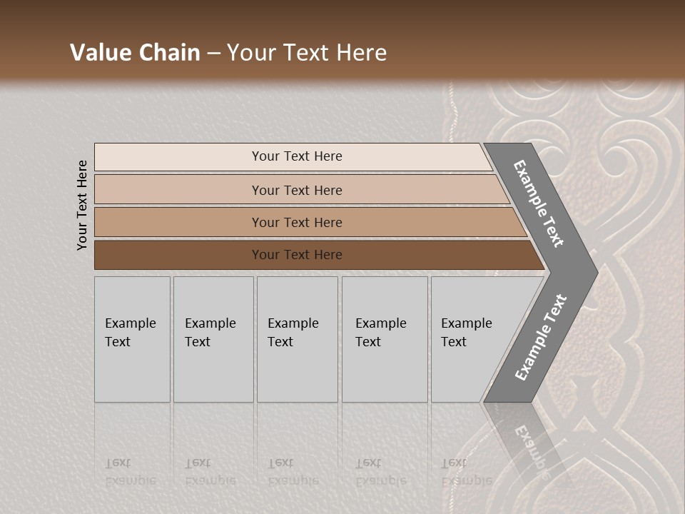 A Brown And Black Leather Texture Powerpoint Presentation PowerPoint Template