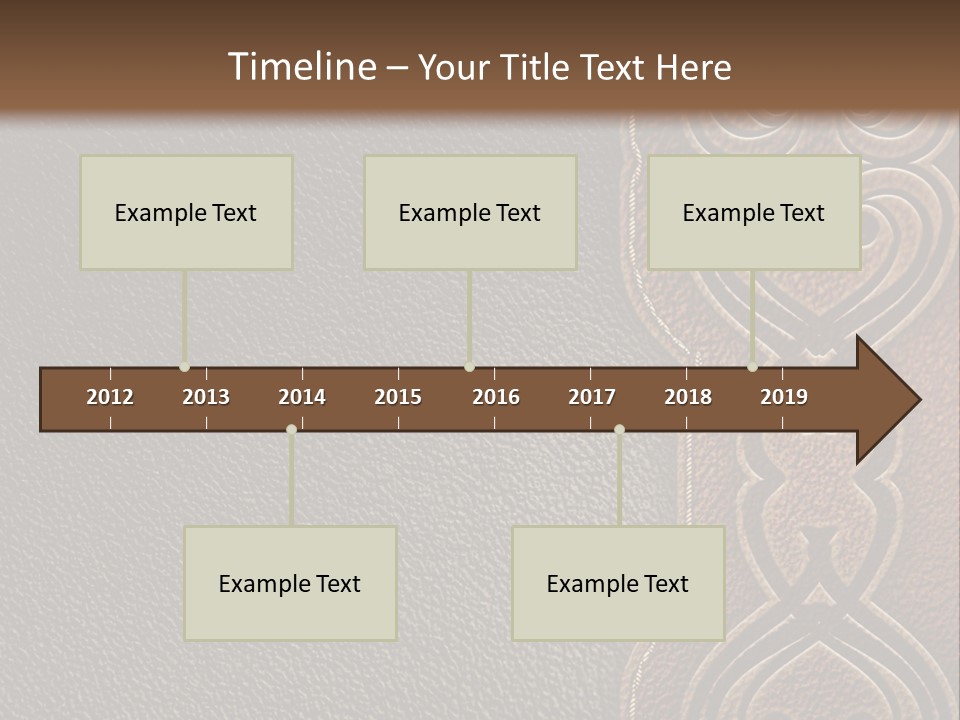 A Brown And Black Leather Texture Powerpoint Presentation PowerPoint Template