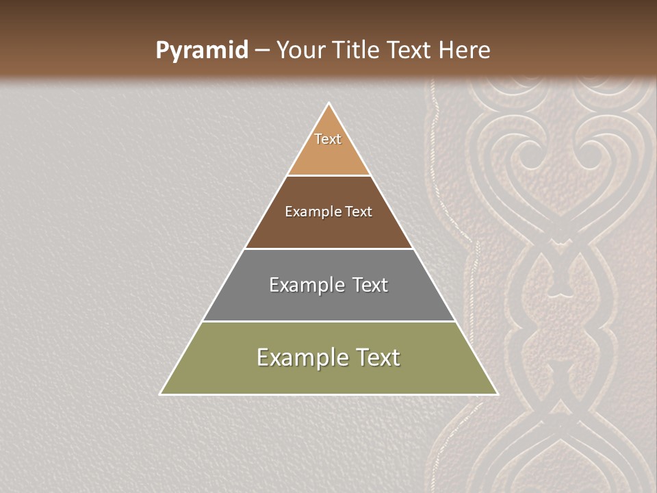 A Brown And Black Leather Texture Powerpoint Presentation PowerPoint Template