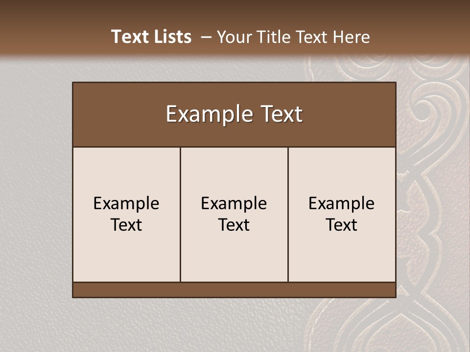 A Brown And Black Leather Texture Powerpoint Presentation PowerPoint Template