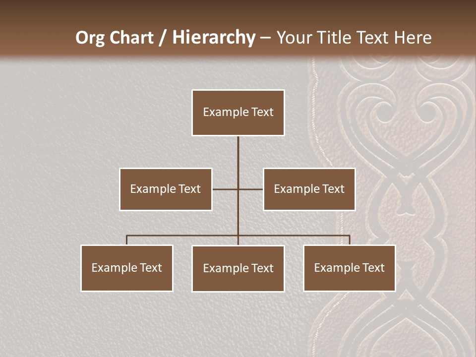 A Brown And Black Leather Texture Powerpoint Presentation PowerPoint Template