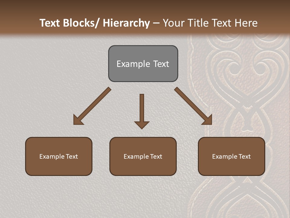 A Brown And Black Leather Texture Powerpoint Presentation PowerPoint Template