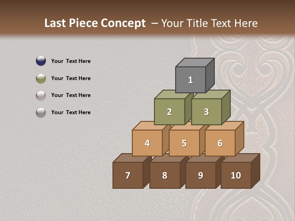 A Brown And Black Leather Texture Powerpoint Presentation PowerPoint Template