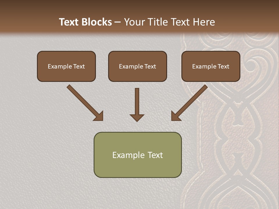 A Brown And Black Leather Texture Powerpoint Presentation PowerPoint Template