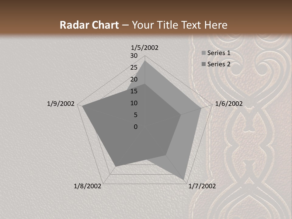 A Brown And Black Leather Texture Powerpoint Presentation PowerPoint Template