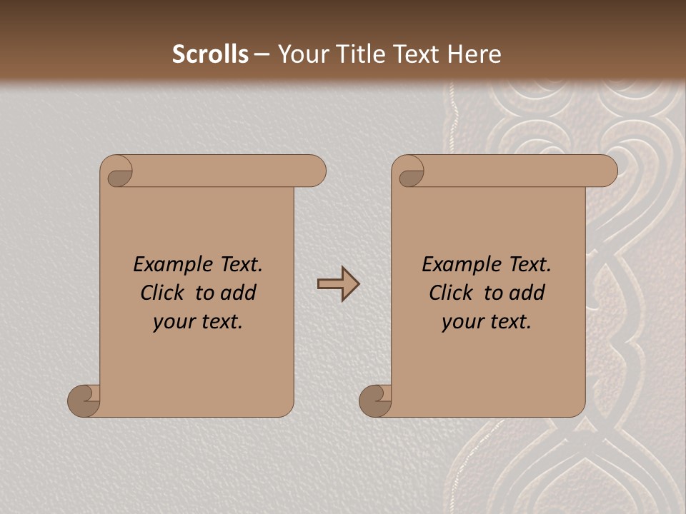 A Brown And Black Leather Texture Powerpoint Presentation PowerPoint Template