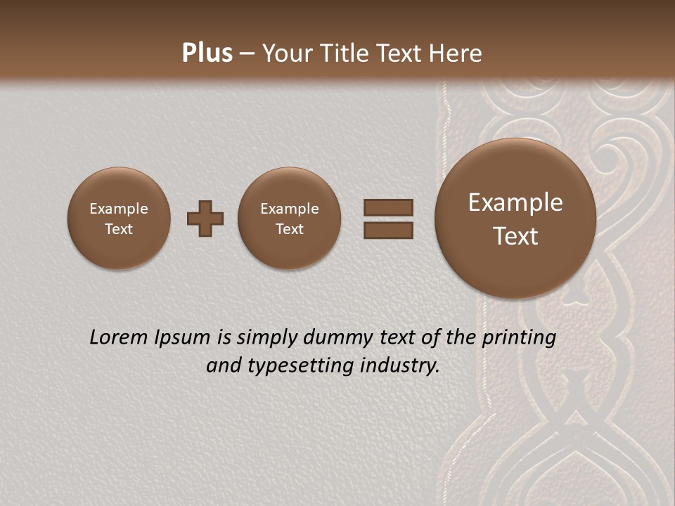 A Brown And Black Leather Texture Powerpoint Presentation PowerPoint Template