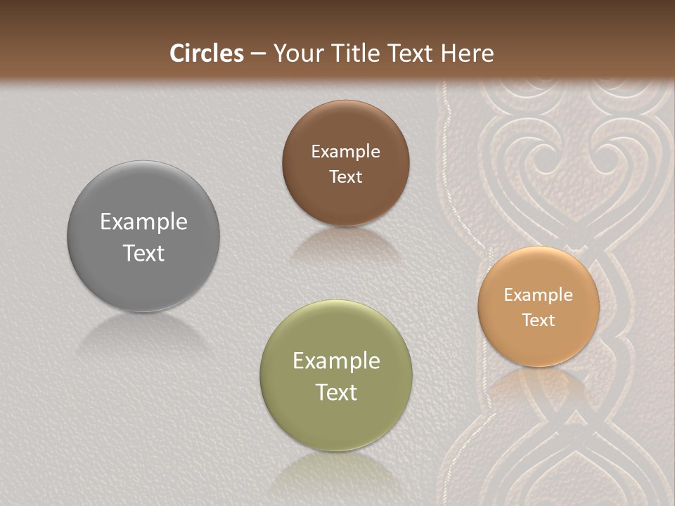 A Brown And Black Leather Texture Powerpoint Presentation PowerPoint Template