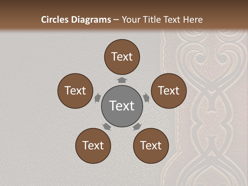 A Brown And Black Leather Texture Powerpoint Presentation PowerPoint Template