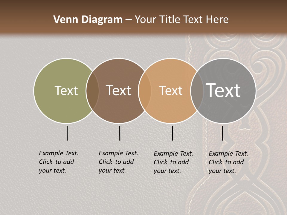 A Brown And Black Leather Texture Powerpoint Presentation PowerPoint Template