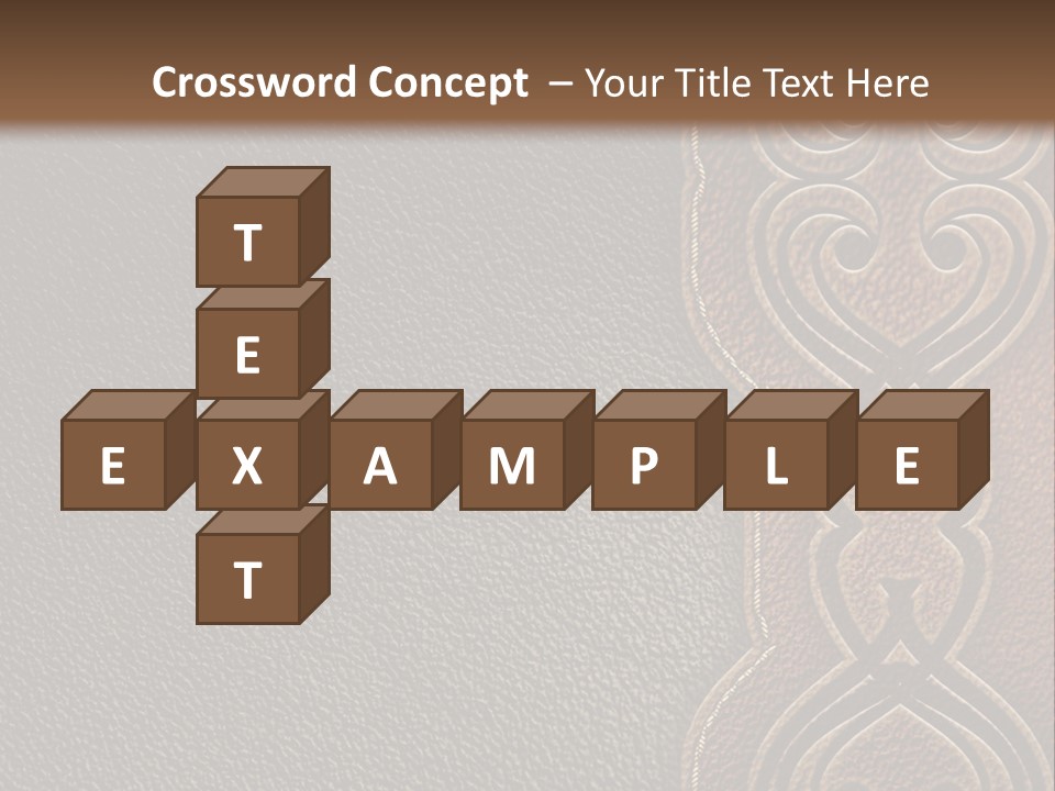 A Brown And Black Leather Texture Powerpoint Presentation PowerPoint Template