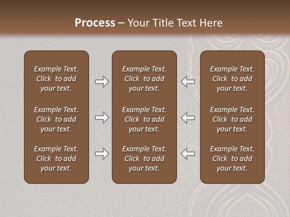 A Brown And Black Leather Texture Powerpoint Presentation PowerPoint Template