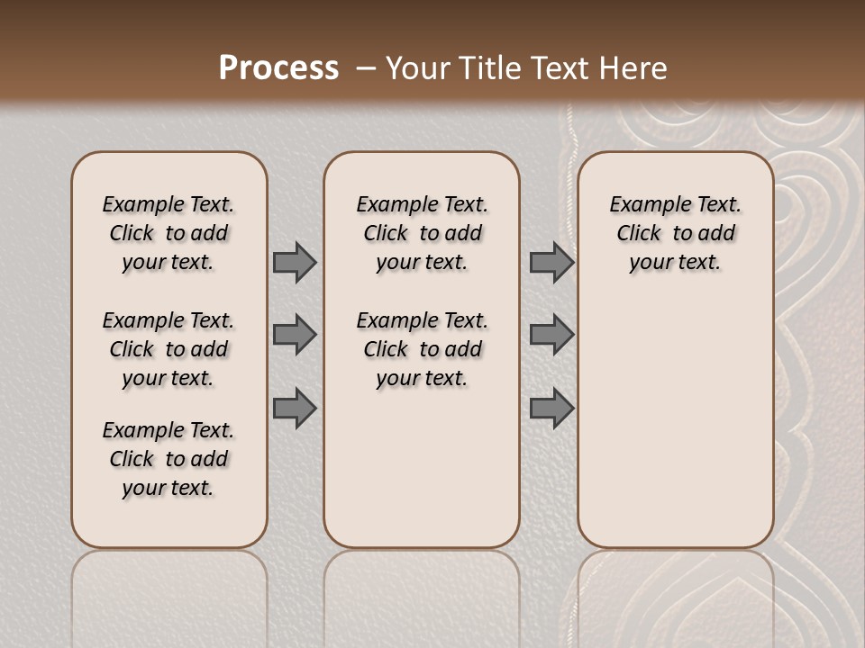 A Brown And Black Leather Texture Powerpoint Presentation PowerPoint Template