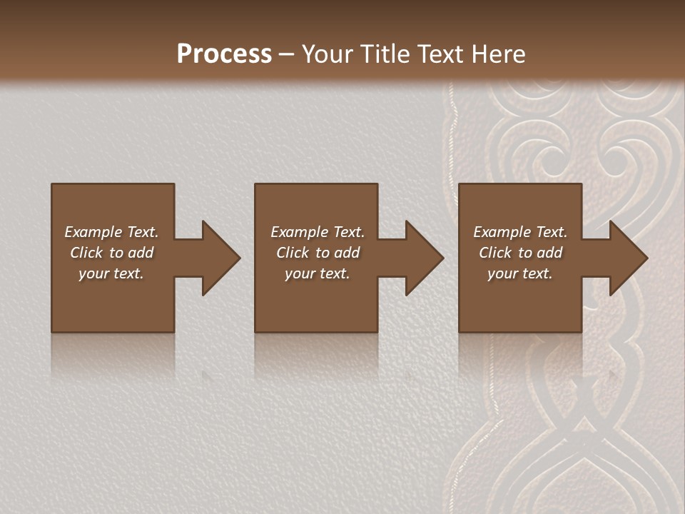 A Brown And Black Leather Texture Powerpoint Presentation PowerPoint Template