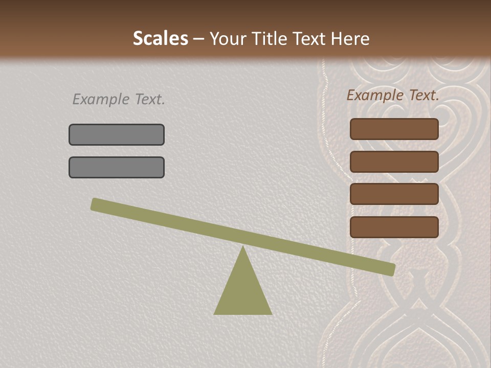 A Brown And Black Leather Texture Powerpoint Presentation PowerPoint Template