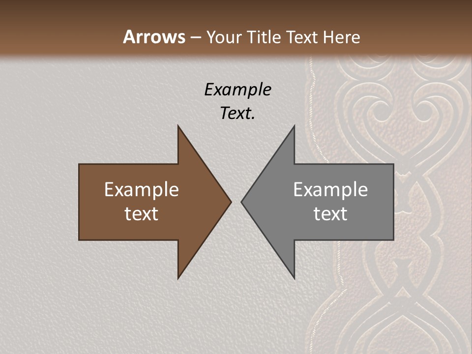 A Brown And Black Leather Texture Powerpoint Presentation PowerPoint Template