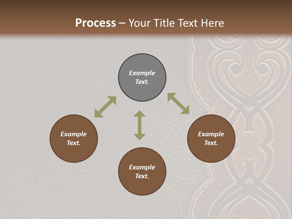 A Brown And Black Leather Texture Powerpoint Presentation PowerPoint Template