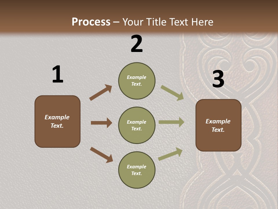 A Brown And Black Leather Texture Powerpoint Presentation PowerPoint Template