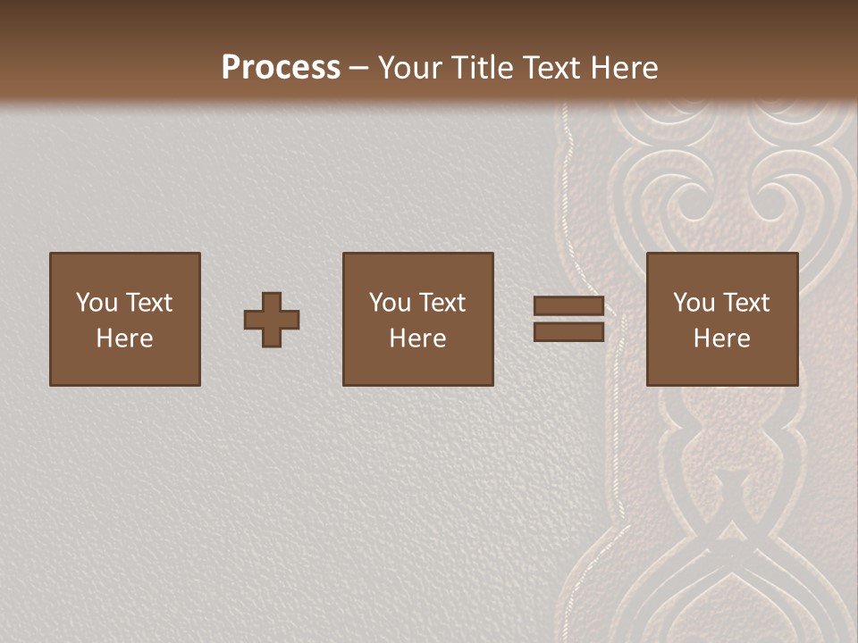 A Brown And Black Leather Texture Powerpoint Presentation PowerPoint Template
