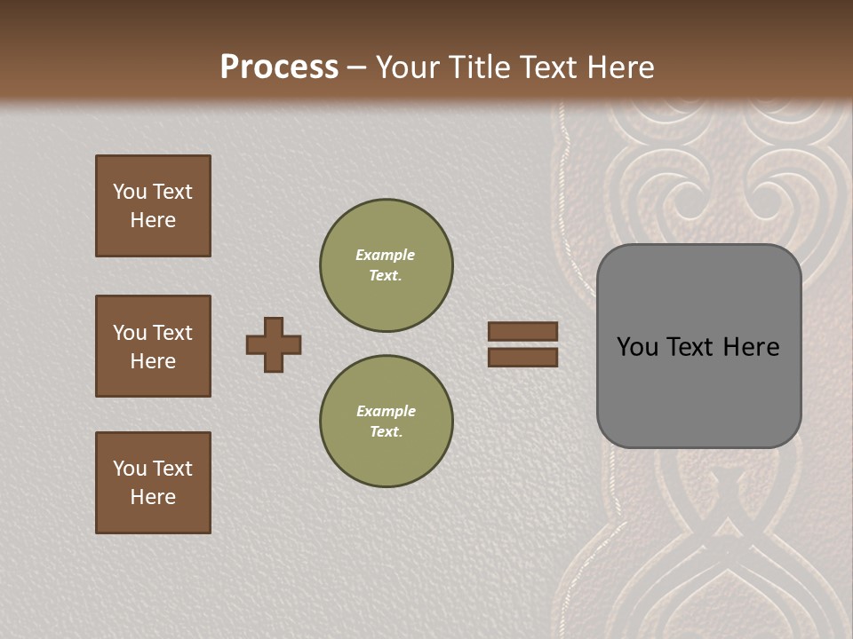 A Brown And Black Leather Texture Powerpoint Presentation PowerPoint Template