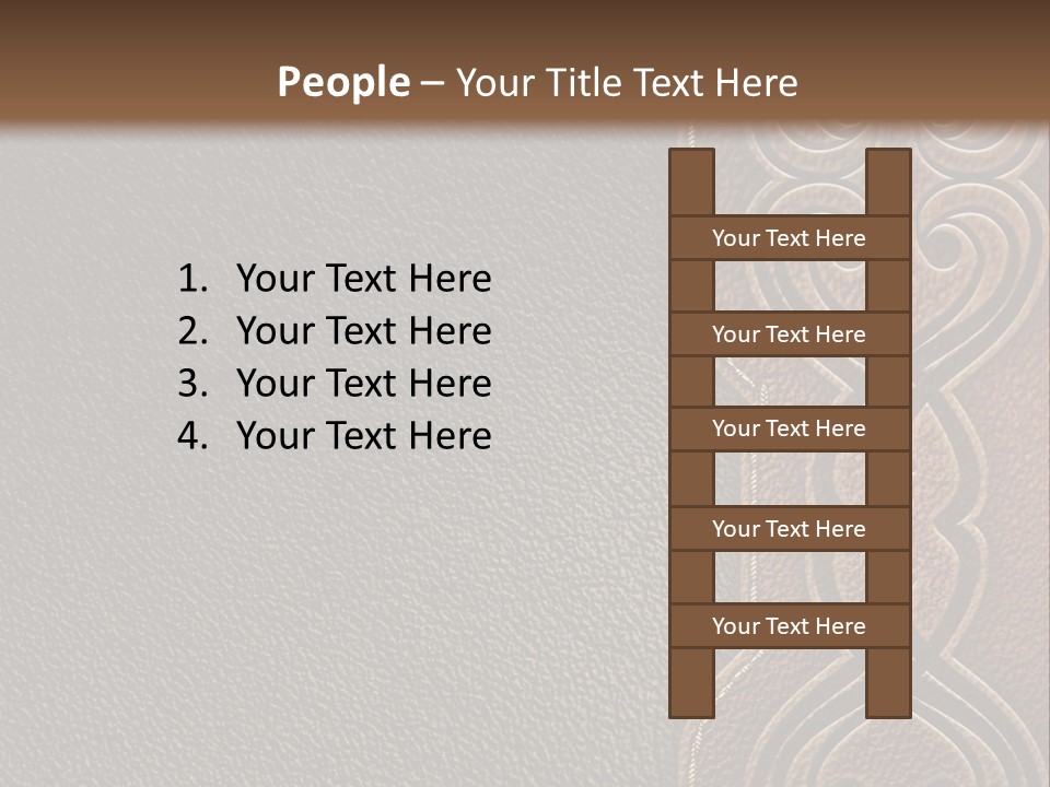 A Brown And Black Leather Texture Powerpoint Presentation PowerPoint Template
