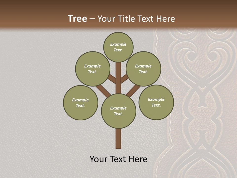 A Brown And Black Leather Texture Powerpoint Presentation PowerPoint Template