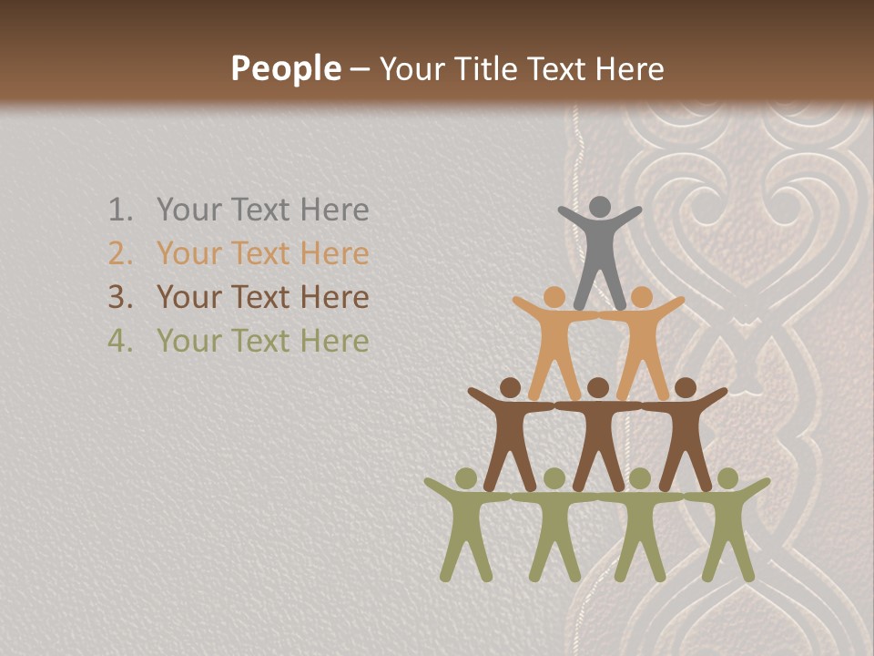 A Brown And Black Leather Texture Powerpoint Presentation PowerPoint Template