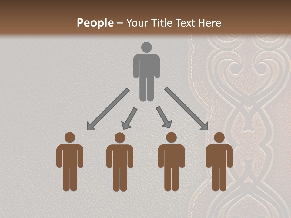 A Brown And Black Leather Texture Powerpoint Presentation PowerPoint Template