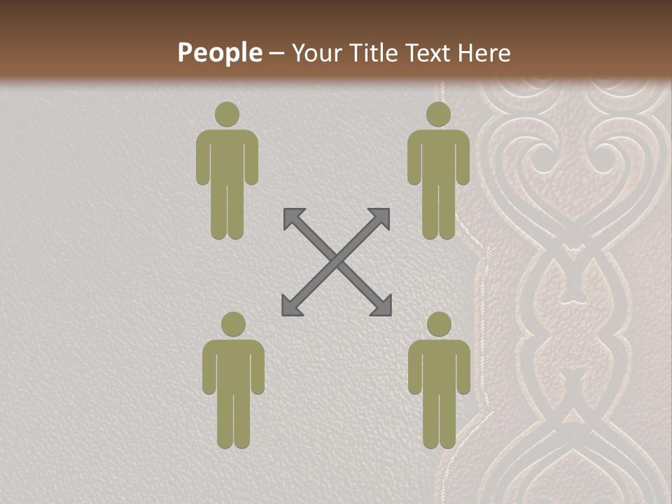 A Brown And Black Leather Texture Powerpoint Presentation PowerPoint Template