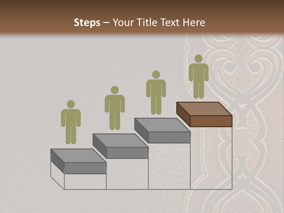 A Brown And Black Leather Texture Powerpoint Presentation PowerPoint Template