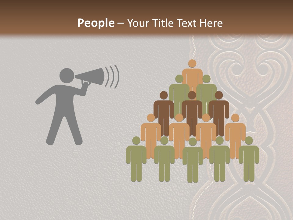 A Brown And Black Leather Texture Powerpoint Presentation PowerPoint Template