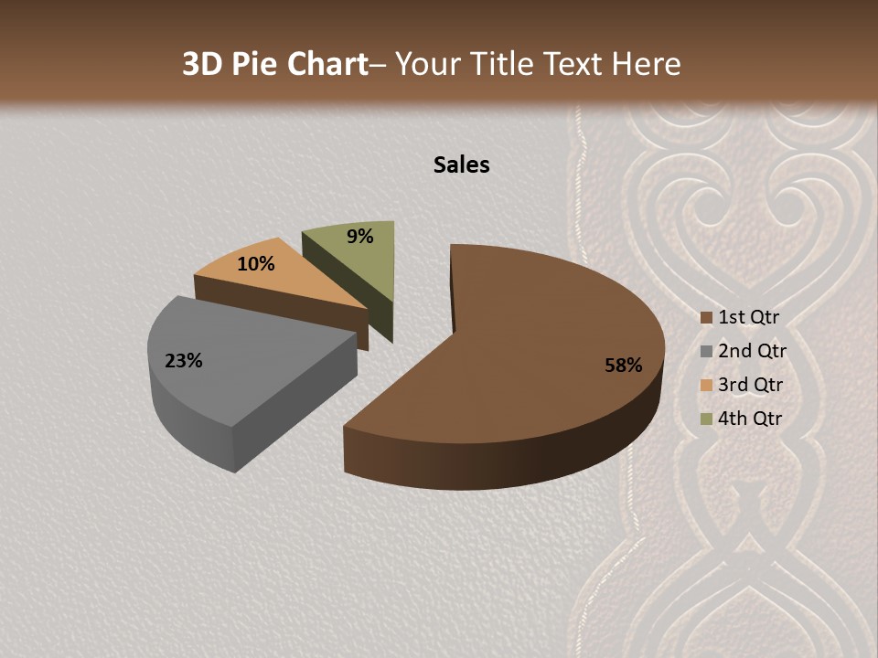 A Brown And Black Leather Texture Powerpoint Presentation PowerPoint Template