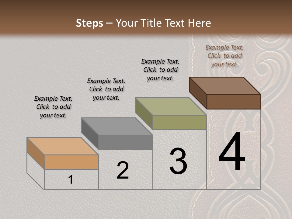 A Brown And Black Leather Texture Powerpoint Presentation PowerPoint Template