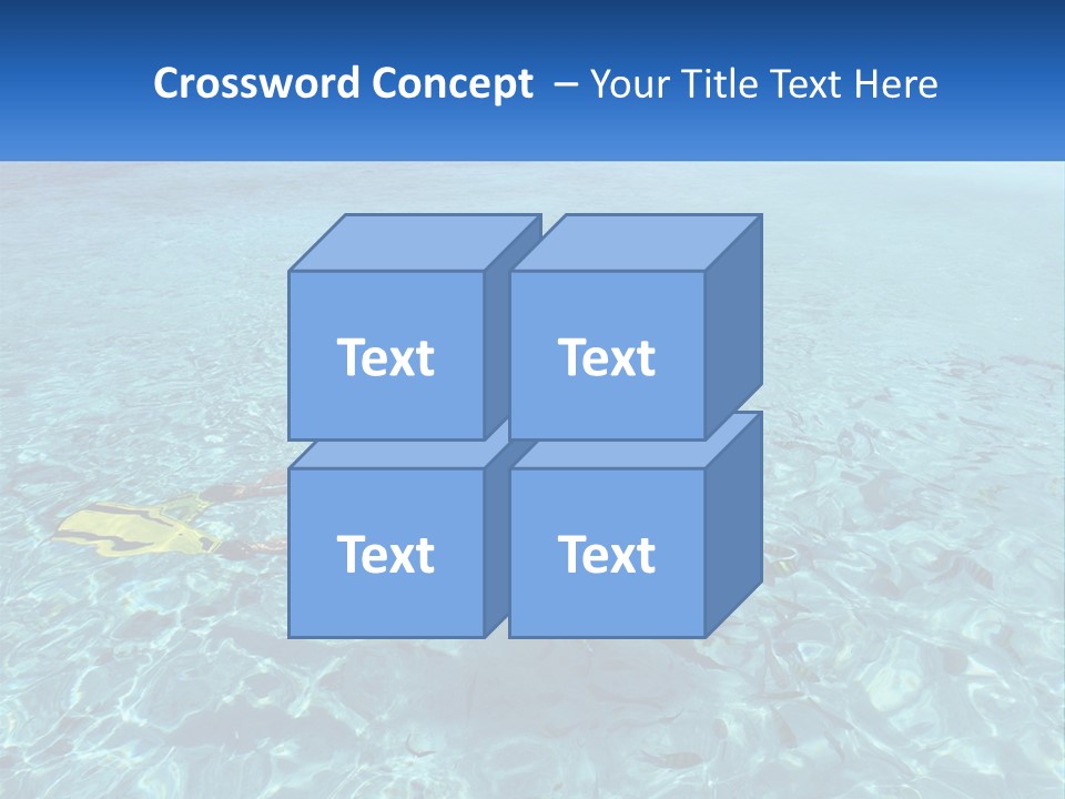 A Woman Swimming In The Ocean With A Snorkel PowerPoint Template