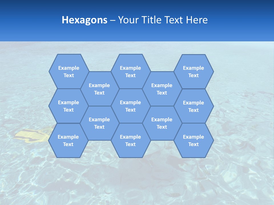 A Woman Swimming In The Ocean With A Snorkel PowerPoint Template