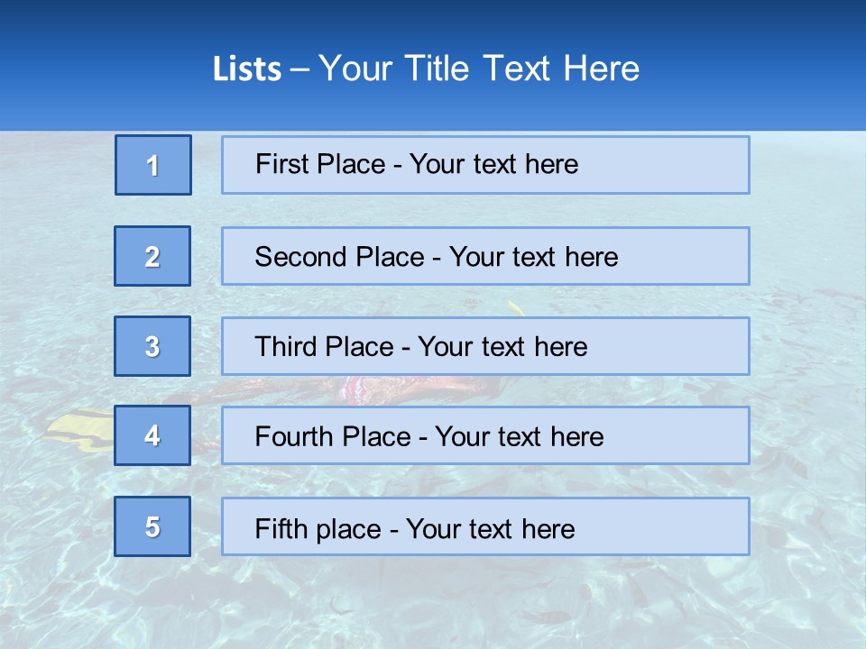 A Woman Swimming In The Ocean With A Snorkel PowerPoint Template