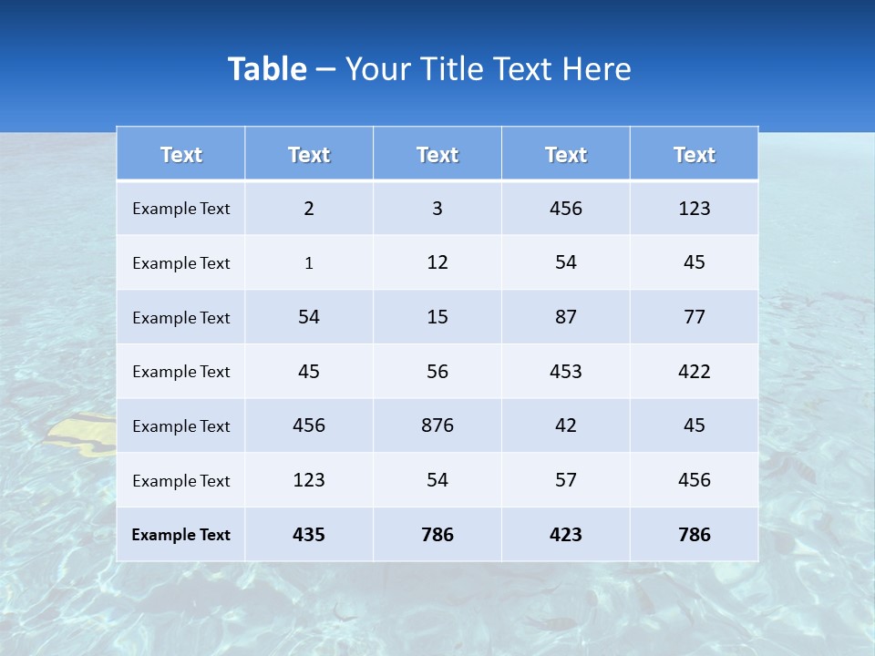 A Woman Swimming In The Ocean With A Snorkel PowerPoint Template